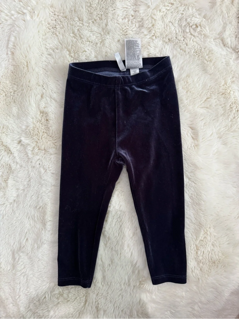 Children's Red & Navy Buffalo Plaid Top with Black Leggings